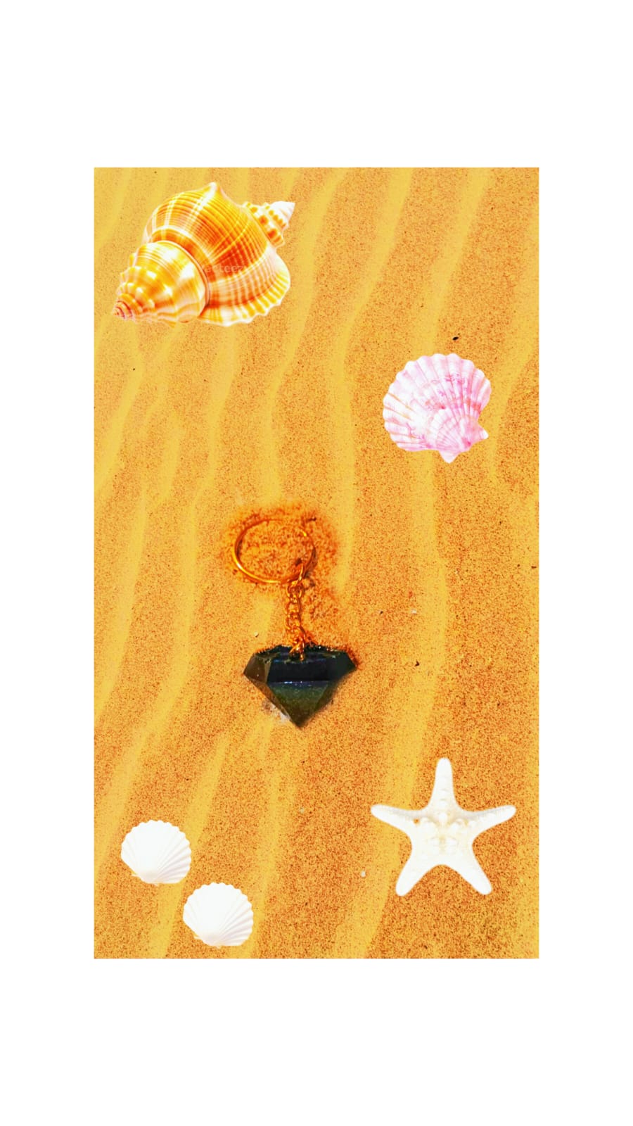 Llaveros de playa - Vista 1 - Producto de resina epoxi personalizado