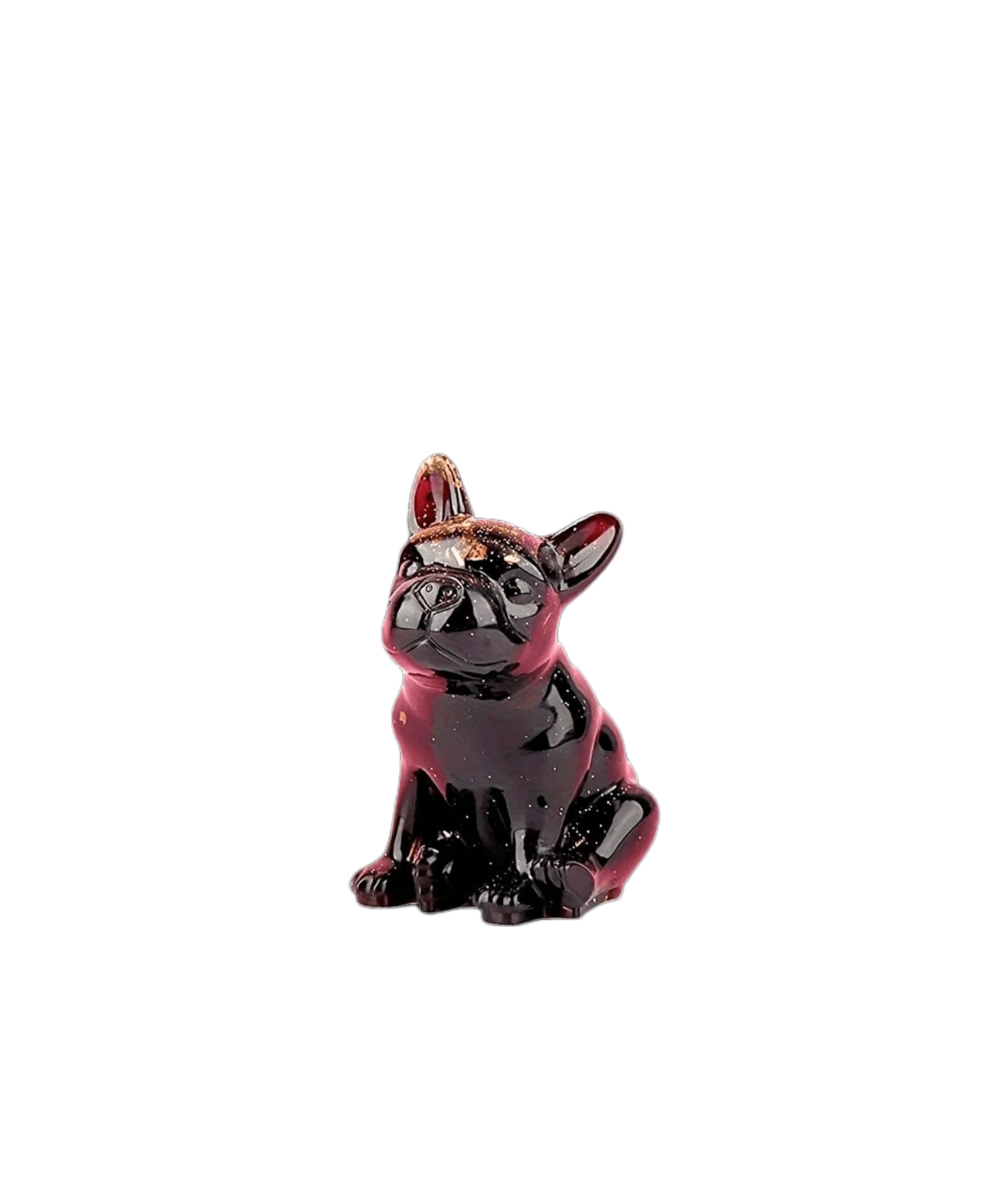 Decoración Mini Bulldog Francés  - Creación única en resina epoxi personalizada