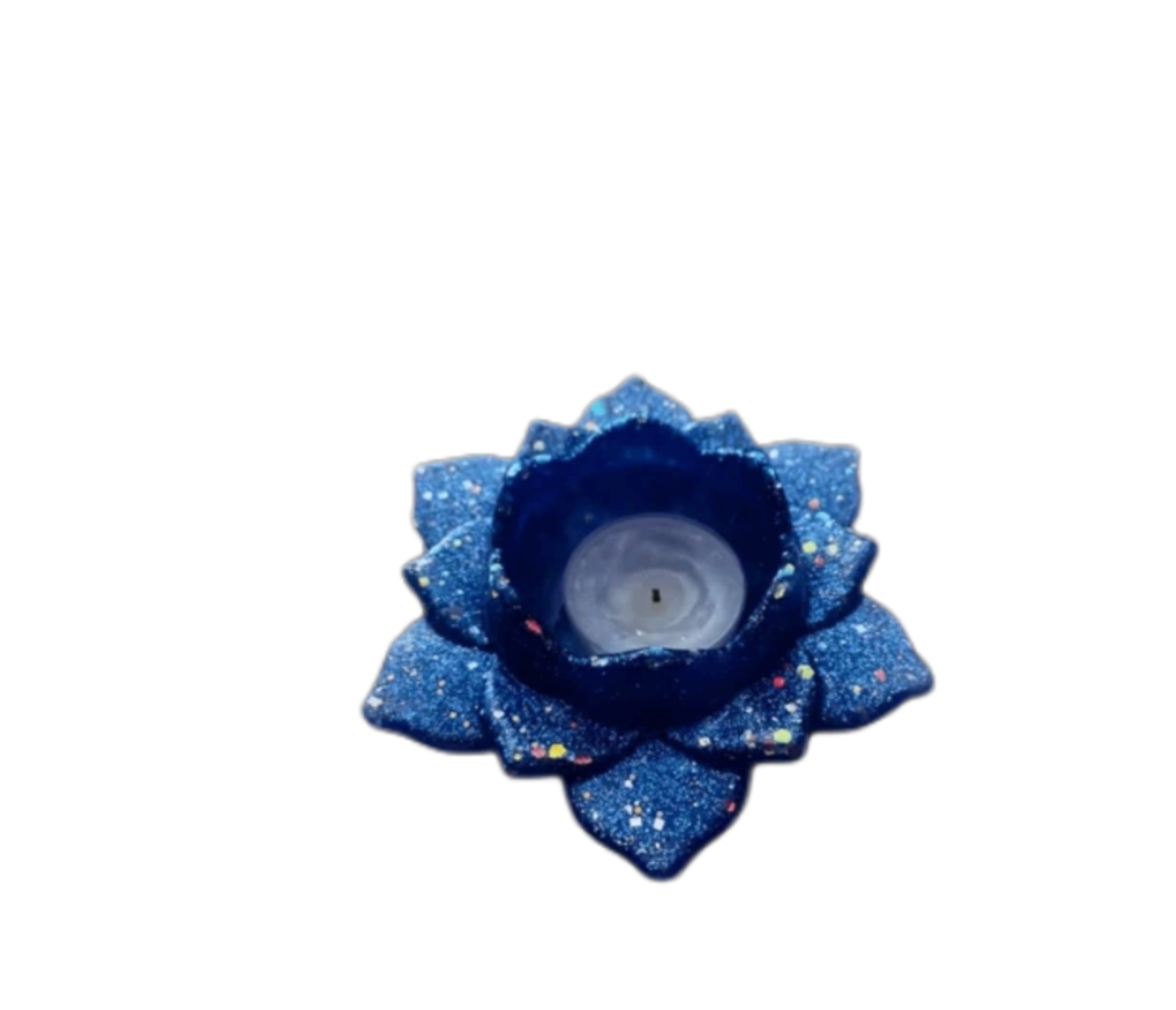 Portavelas de decoración  - Creación única en resina epoxi personalizada